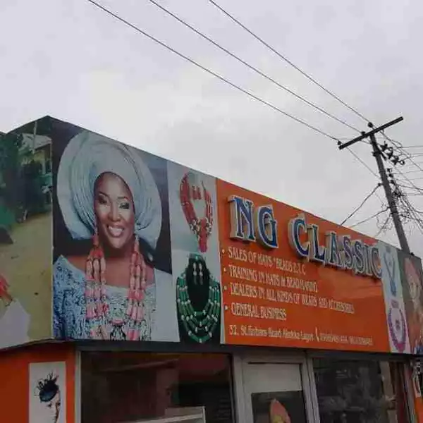 OAP Toolz Calls Out NG Classic Store Using Her Beads For Advert (Photo)